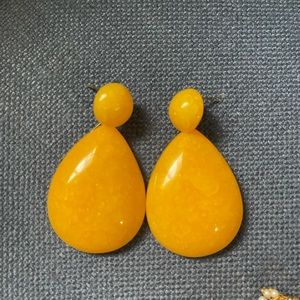 Yellow earrings